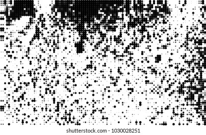 Black and white halftone. Abstract texture of dots