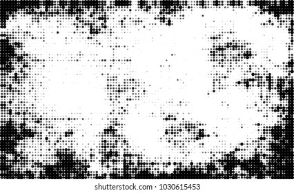 Black and white halftone. Abstract texture of dots