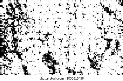 Black and white halftone. Abstract texture of dots