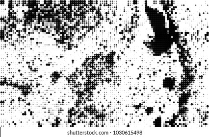 Black and white halftone. Abstract texture of dots
