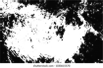 Black and white halftone. Abstract texture of dots