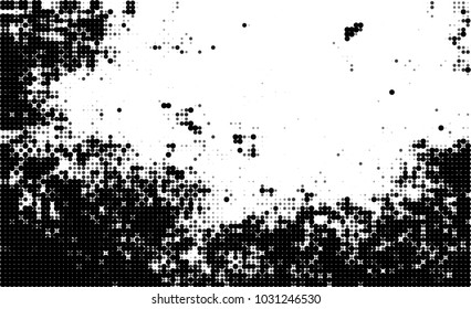 Black and white halftone. Abstract texture of dots
