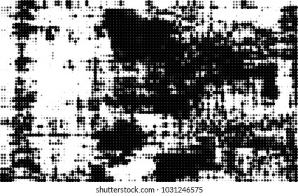 Black and white halftone. Abstract texture of dots