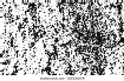 Black and white halftone. Abstract texture of dots