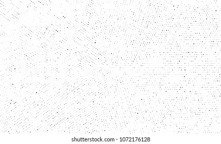 Black and white halftone. Abstract texture with radially spaced points