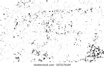 Black and white halftone. Abstract texture with radially spaced points