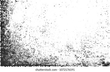 Black and white halftone. Abstract texture with radially spaced points