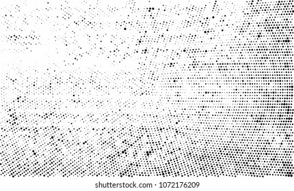 Black and white halftone. Abstract texture with radially spaced points