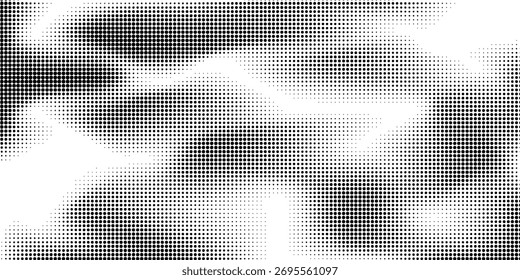 Black and white halftone. Abstract texture of dots.eps 10