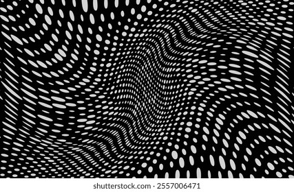 black and white halftone background