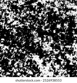 Fondo de semitono blanco y negro. Fondo monocromo Abstractas con un patrón de relleno de partículas redondas.