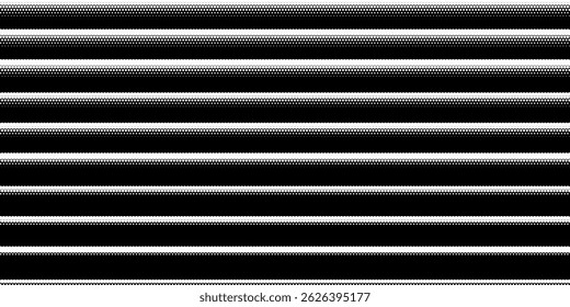 Black and white halftone background. Abstract illustration of round particles. The dots form shapeless images.