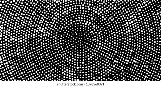 Fondo de color negro y blanco de semitono con fondo punteado Textura superpuesta de arte pop