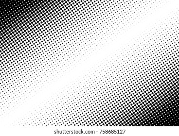 Black and White Halftone Background. Gradient Distressed Pattern. Modern Texture. Points Abstract Backdrop. Vector illustration