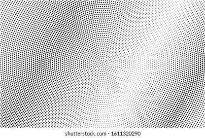 Black and white halftone background. Pale vector half tone. Retro comic effect overlay. Diagonal dotted gradient. Dot pattern on transparent backdrop. Smooth halftone texture for graphic design