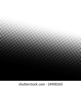 A black and white halftone background with plenty of copy space.