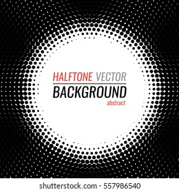 black and white halftone background. Stock vector illustration