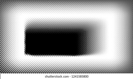 Black and white halftone background vector