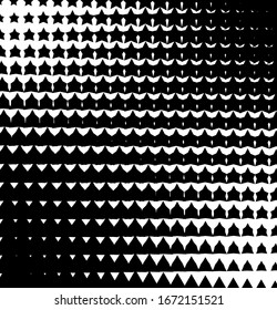 Black and white halftone background. Vector