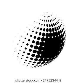 fondo de círculo de semitonos blanco y negro