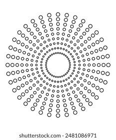 black and white Half-tone circle design: a collection of round dotted frames, circular pattern borders, and abstract halftone graphic elements.