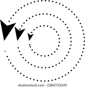 A black and white halftone design