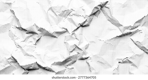 Black and white halftone dot pattern background texture transparent background dots