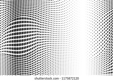 Black white halftone dots pattern texture background. Abstract dotted vector illustration for web design, covers, web sites, banners, stickers