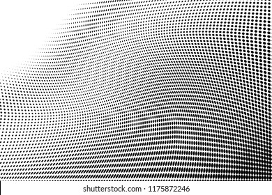 Black white halftone dots pattern texture background. Abstract dotted vector illustration for web design, covers, web sites, banners, stickers