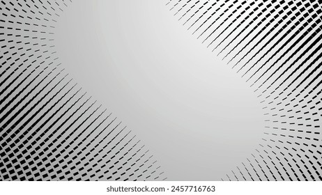 Black and white halftone dots pattern. abstract vector background
