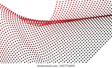 Black and white halftone dots pattern. abstract vector background