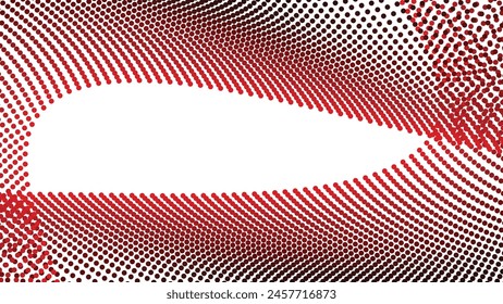Black and white halftone dots pattern. abstract vector background