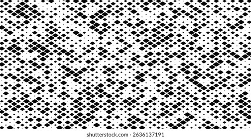 black and white halftone dots pattern
