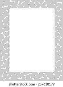 Black and white halftone dotted background and frame