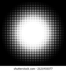 Black and white halftone, dotted, circles pattern, background, backdrop. Dots, Polka dots pattern