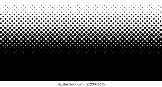 Black and white halftone, dotted, circles pattern, background, backdrop. Dots, Polka dots pattern