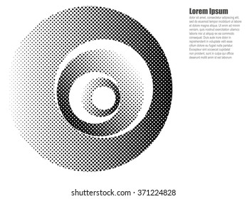 Black and white halftone effect background vector eps10 infographic