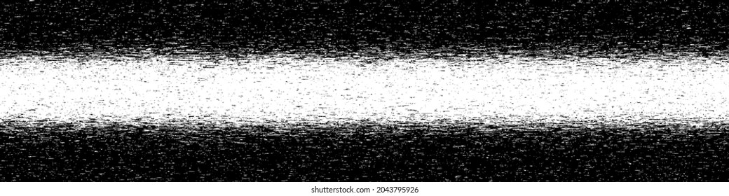 Parálisis de medio tono en blanco y negro. Virus informático. Partículas negras caídas al azar en la pantalla. Software hackeado. Fondo vectorial.