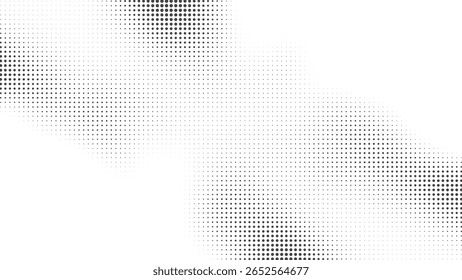 Fundo de gradiente de meio-tom preto e branco - textura de pontos em estilo cômico retrô para design abstrato, impressão vintage, pôsteres de arte pop e efeitos criativos.