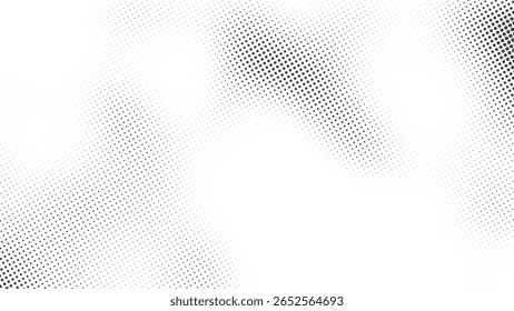 Fundo de gradiente de meio-tom preto e branco - textura de pontos em estilo cômico retrô para design abstrato, impressão vintage, pôsteres de arte pop e efeitos criativos.