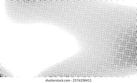 black and white halftone grunge gradient vector.