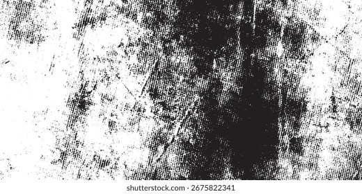 Preto e branco meio-tom Grunge textura abstrata vetor fundo