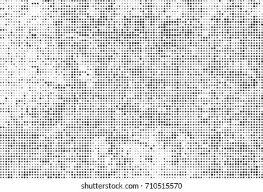 Black and white halftone. Grunge texture abstract. Monochrome background for printing and design. Round particles backdrop. Ink dots texturedesign element