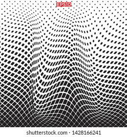 Black and white halftone pattern