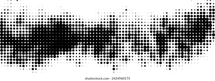 black and white halftone pattern. abstract halftone dotted background. Vector illustration