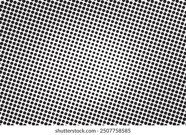 Black and white halftone pattern with background template