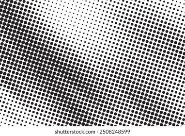 Black and white halftone pattern with background template