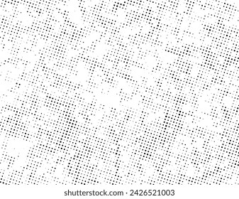 un patrón de semitonos en blanco y negro con puntos, vector de punto de semitonos abstracto