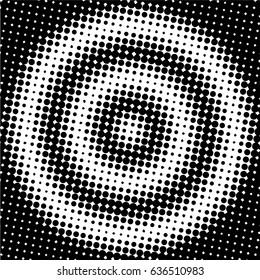 Black and white halftone pattern. Dots Grunge Texture. Monochrome surface for your design. Vector. New pointillism.