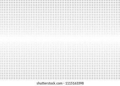 Black and white halftone pattern. Futuristic panel. Minimalistic design. Vector illustration. Retro background, pop art style. Dotted backdrop Digital gradient